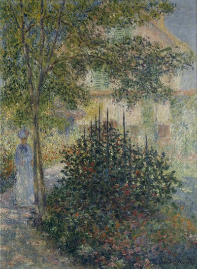 アルジャントゥイユの庭のカミーユモネ 作： Claude Monet